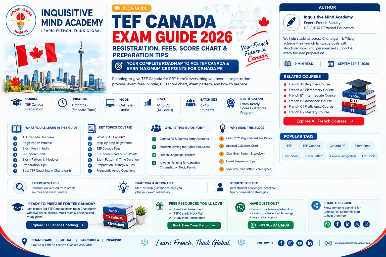 TEF Canada Exam Guide 2026: Fees, Registration & Score